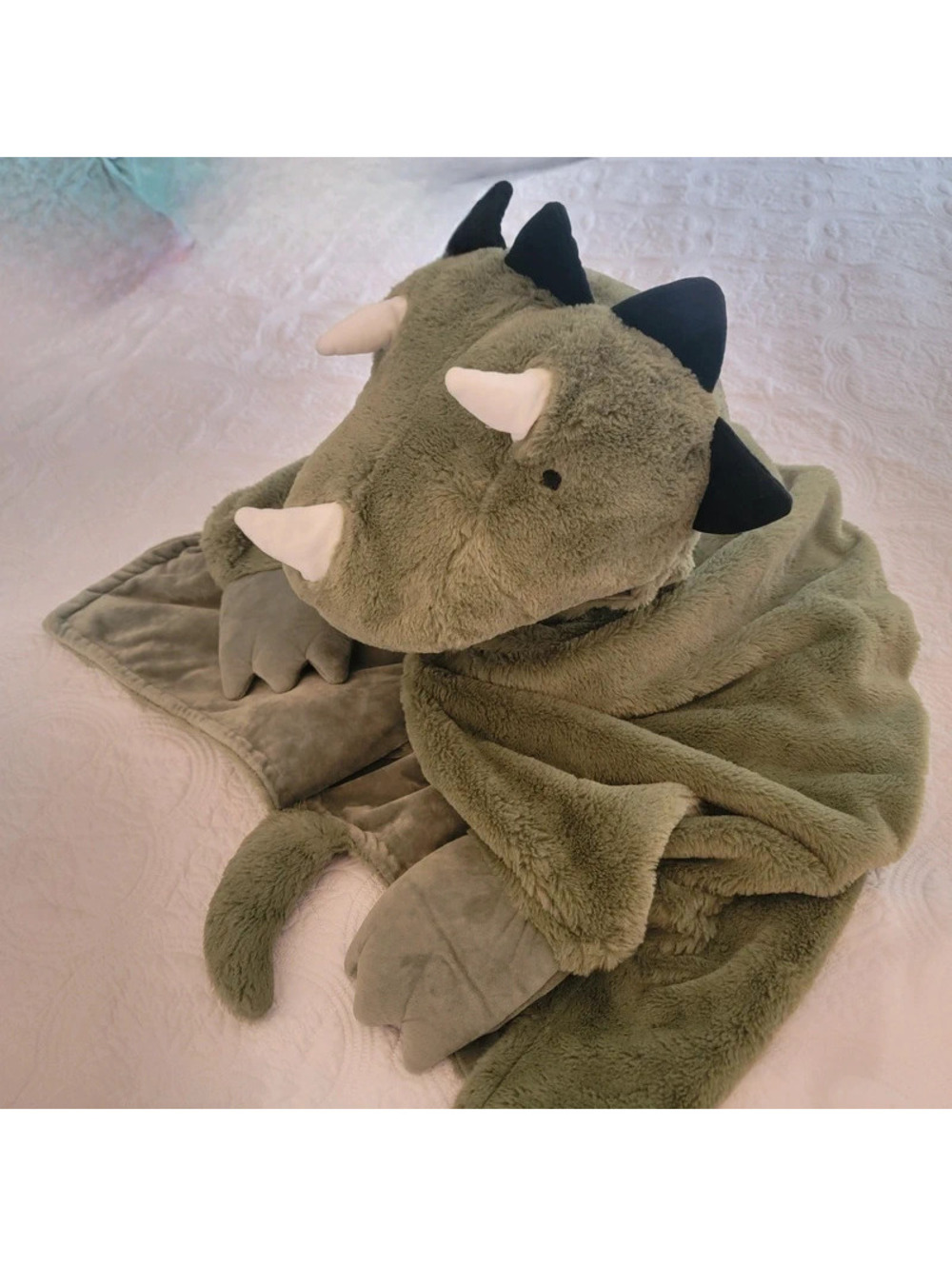 Pillowfort Dinosaur Large Hooded Blanket  (40" x 50")